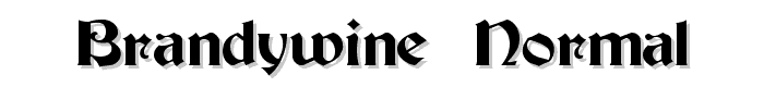 Brandywine  Normal font